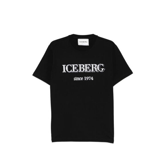 Iceberg Black T-Shirts & Vests - T-Shirts Men